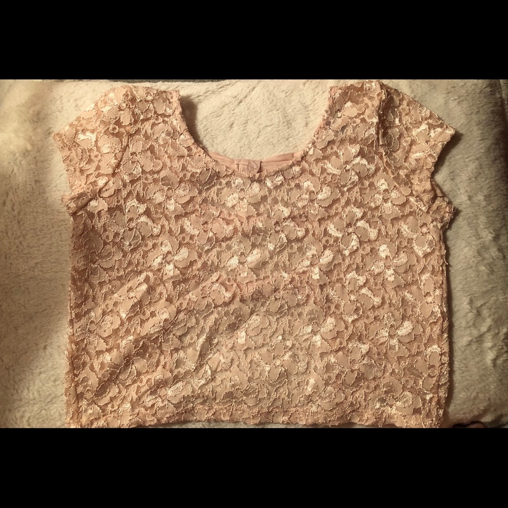 Charlotte Russe Lace Crop Top